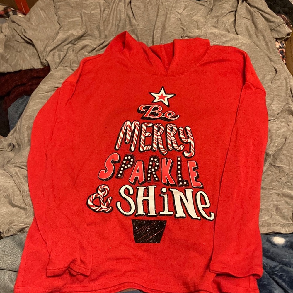 Lightweight girls sweater from Justice to celebrate the holidays.